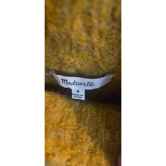 Madewell - Mustard Wool Blend Sweater - M - Picture 3 of 4